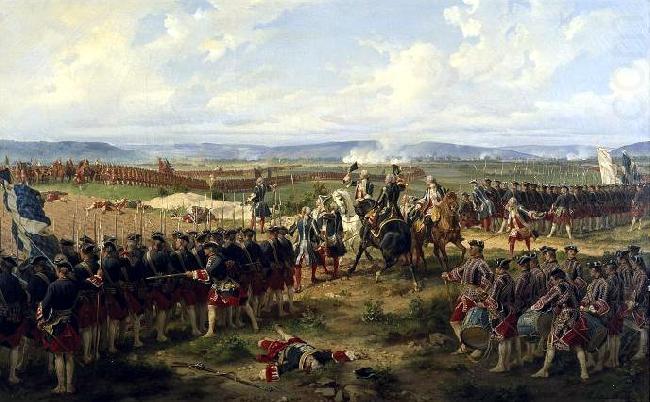 The Battle of Fontenoy, Henri Felix Emmanuel Philippoteaux